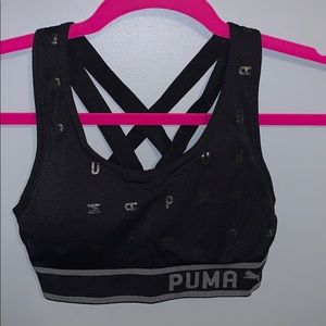 PUMA Sports Bra with removable pads & cross back